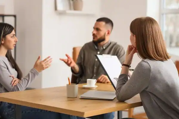 Image of couple access free mediation using family mediation voucher scheme Portsmouth